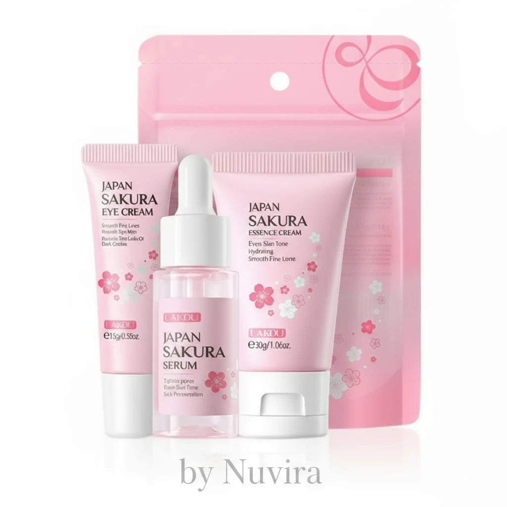 Coffret soin visage- Nettoyant, crème et essence hydratante