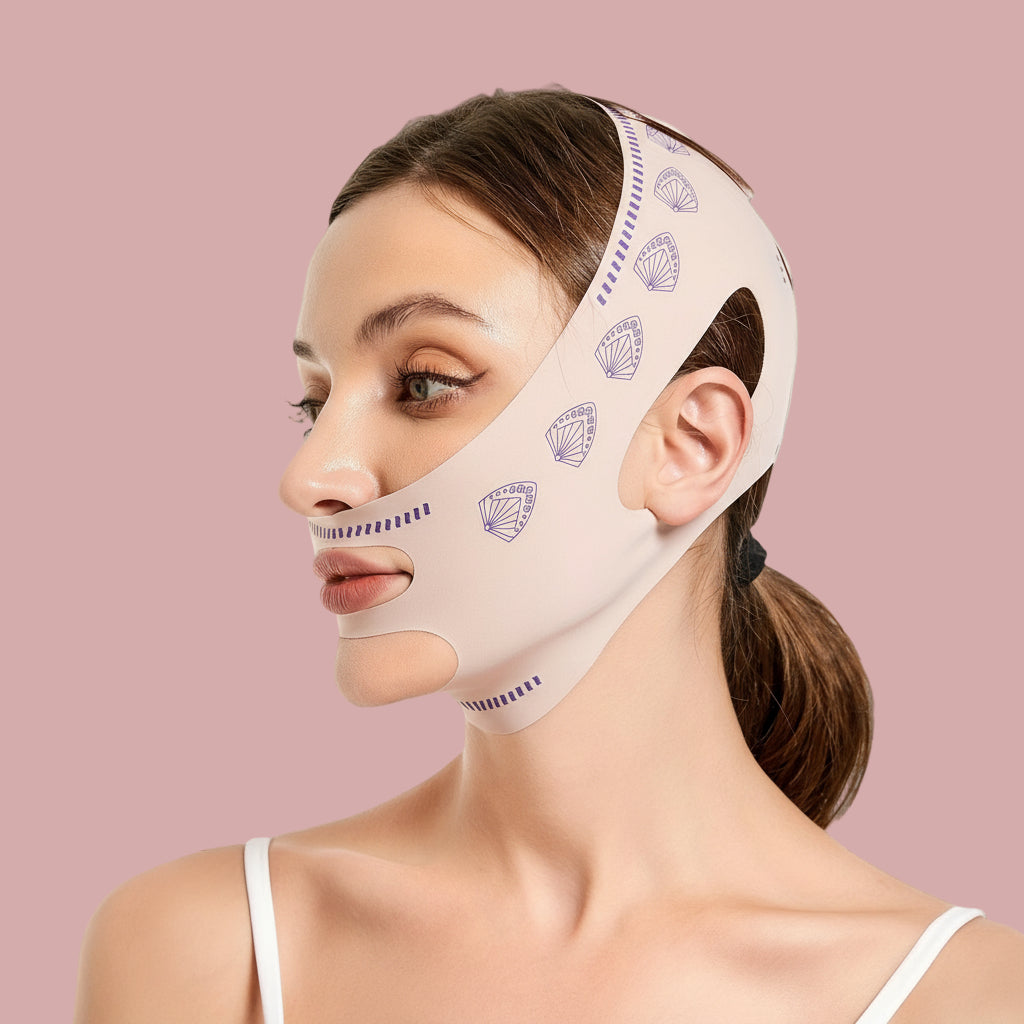 Bande V-Line – Maintien & contour du visage (ajustable)