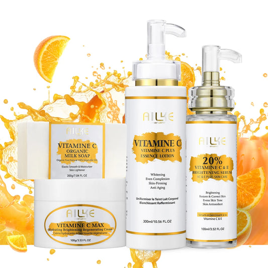 Coffret Vitamine C - Routine Éclat Complet (Nettoyant + Sérum + Crème)
