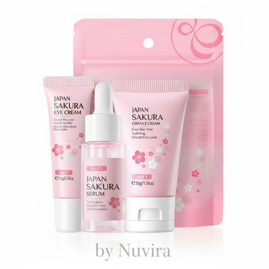 Coffret soin visage- Nettoyant, crème et essence hydratante